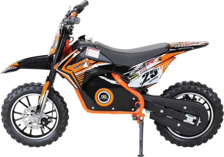 Actual product image Actionbikes Motors Kids Mini Enduro Crossbike Gepard Electric 500 Watt Motorcrossbike Pocketbike (Orange)