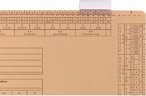 Actual product image Elba Full view tabs for setting folders, transparent (1 x)