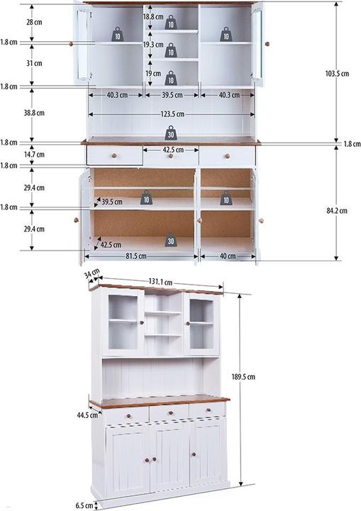 Image du produit Inter Link Westerland (131 x 45 x 191 cm)