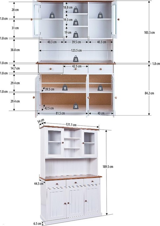 Actual product image Inter Link Westerland (131 x 45 x 191 cm)