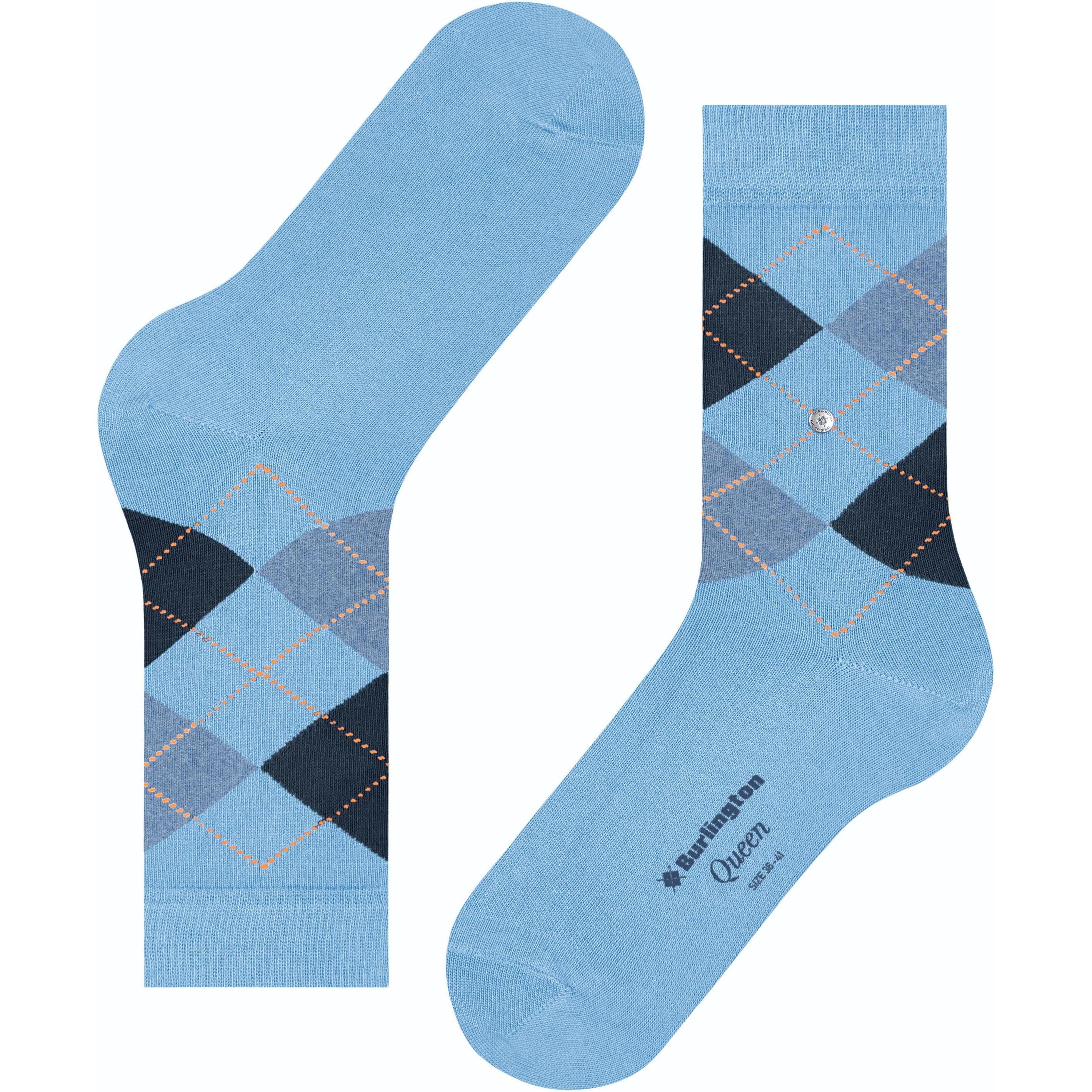 Thumbnail - Burlington, Damen, Socken, Queen, Blau, (36 - 41)