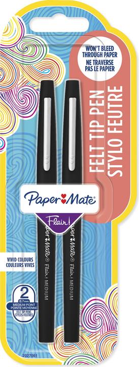 Image du produit Paper Mate Feutre Flair B 2 pcs (Noir, 2 x)