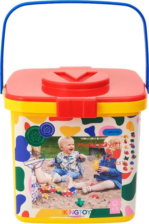 Produktbild Viking Toys Bucket set with vehicles 30 pcs. (045-41111)