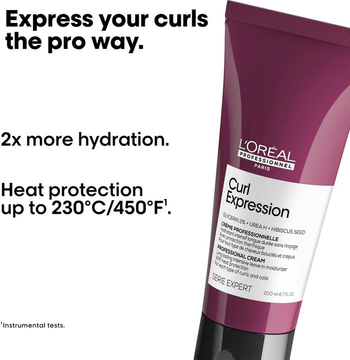 Productafbeelding L'Oréal Professionnel Serie Expert Curls Expression Lang Houdbare Intensieve Leave-in Moisturizer (200 ml)