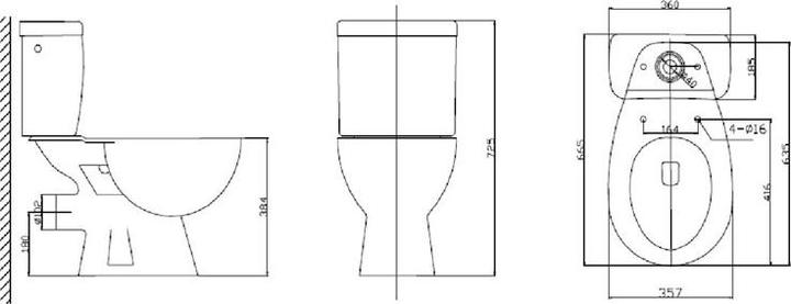 Image du produit Nenurodyta SN PO121-P2B WC Blanc