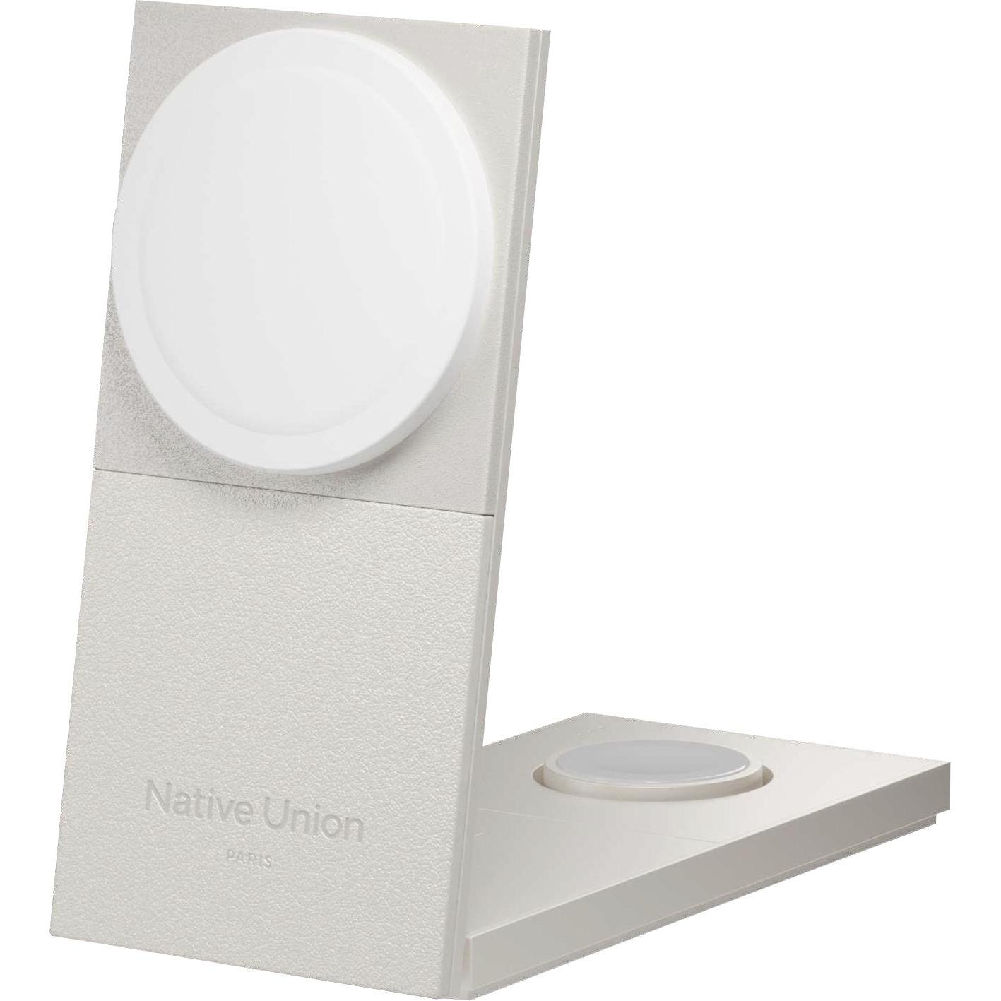 Native Union Rise 3-in-1 INT Qi2 Wireless Charger Qi2 15W für drei MagSafe-Geräte (15 W), Wireless Charger, Grau