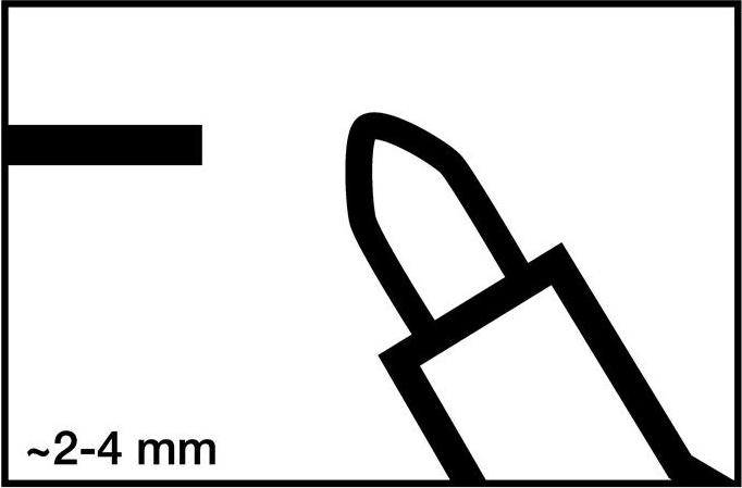 Immagine prodotto Edding Pennarello 750 (Nero, 2 mm, 1 x)