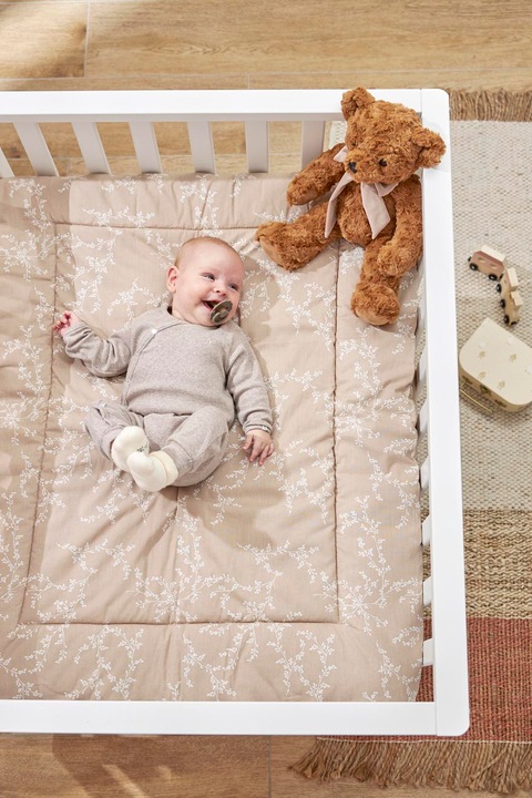 Actual product image Meyco Baby playpen liner - sand (80 cm, 100 cm)