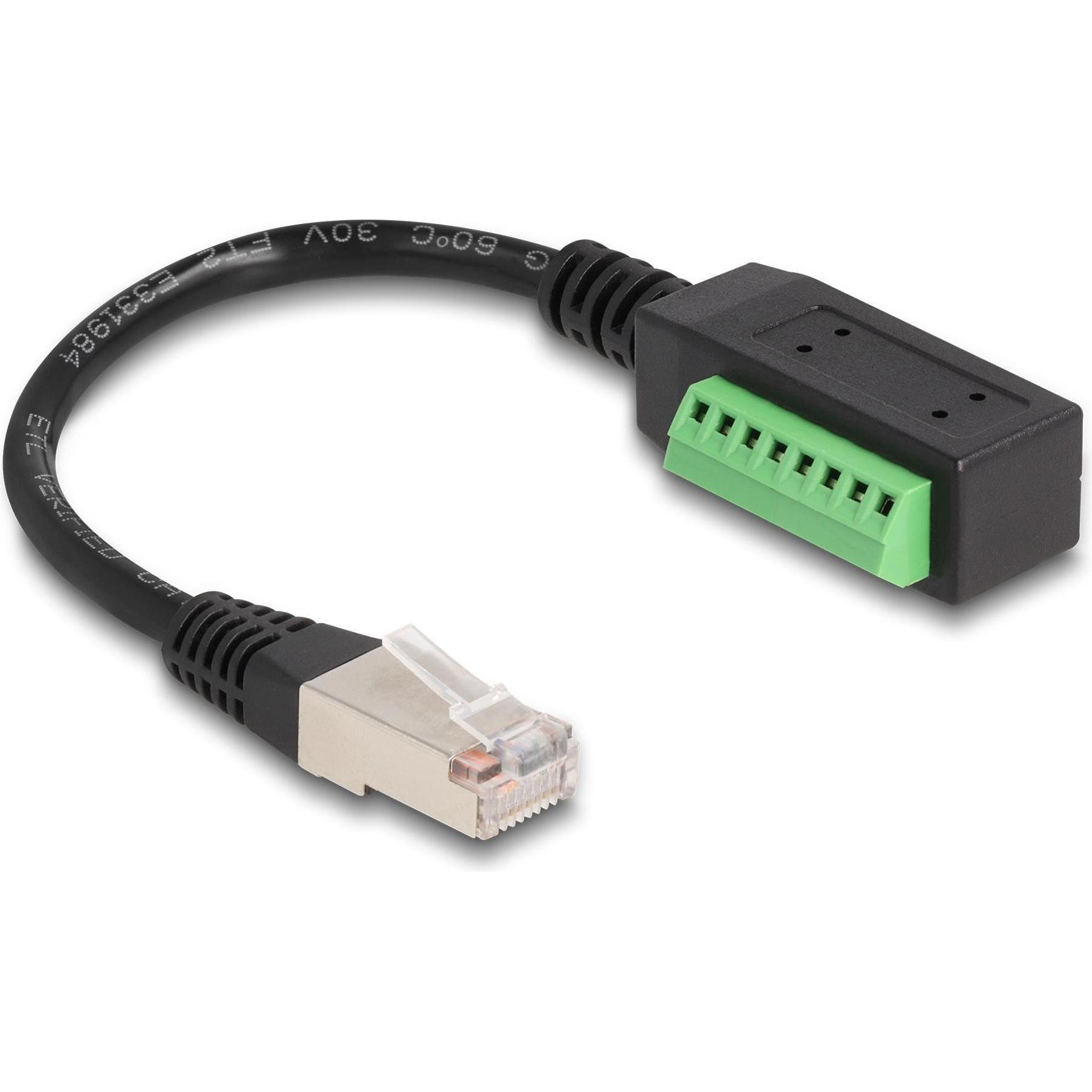 Thumbnail - Delock Terminalblock - RJ45 Kabel 1 Stück (UTP, CAT5e, 0.22 m), Netzwerkkabel