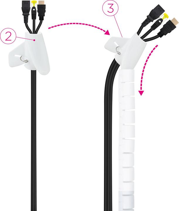 Actual product image Nanocable 10.36.0001-W (Cable conduit, 100 cm)