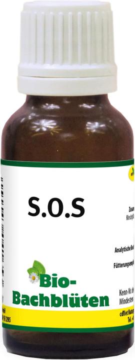 Produktbild cdVet Hunde-Nahrungsergänzung Bio-Bachblüten, S.O.S, 20 ml (Senior, Adult, 1 Stk., 60 g)