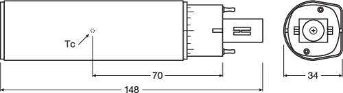 Actual product image Osram Dulux (G24d-1, 6 W, 660 lm, 1 x, E)