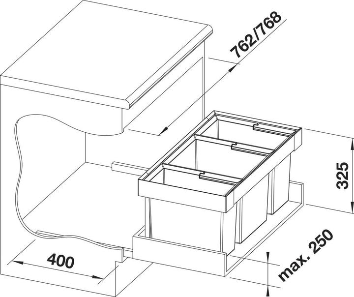 Produktbild Blanco Flexon II Low 80/3 (65 l)