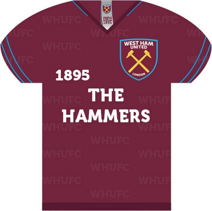 Image du produit West Ham United FC Tableau maillot de football (Taille unique)