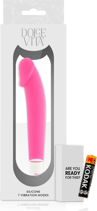 Actual product image Dolce Vita G-Spot Vibrator "Realistic Pink Silicone