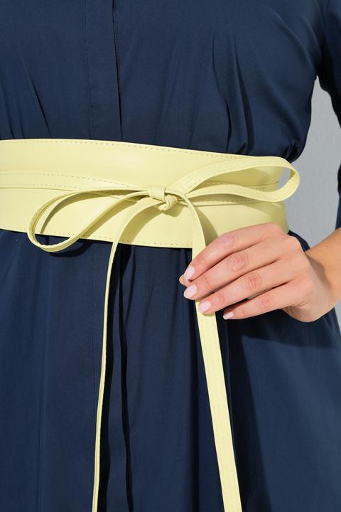 Actual product image Ulla Popken Soft Leather Tie Belt