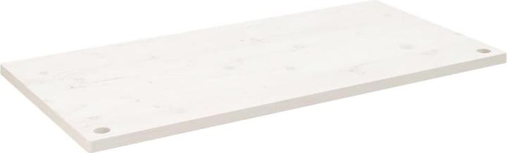 VidaXL Plateau de bureau Blanc 110x60x2,5 cm Pin massif (110 x 60 x 2,5 cm)