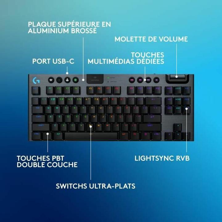 Actual product image Logitech G915 X LIGHTSPEED TKL (FR, Cable)