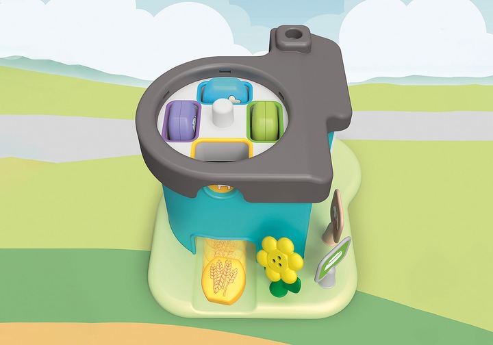Produktbild Playmobil 71136 1.2.3: Tierpension mit Futterspender (71136, Playmobil 1.2.3)