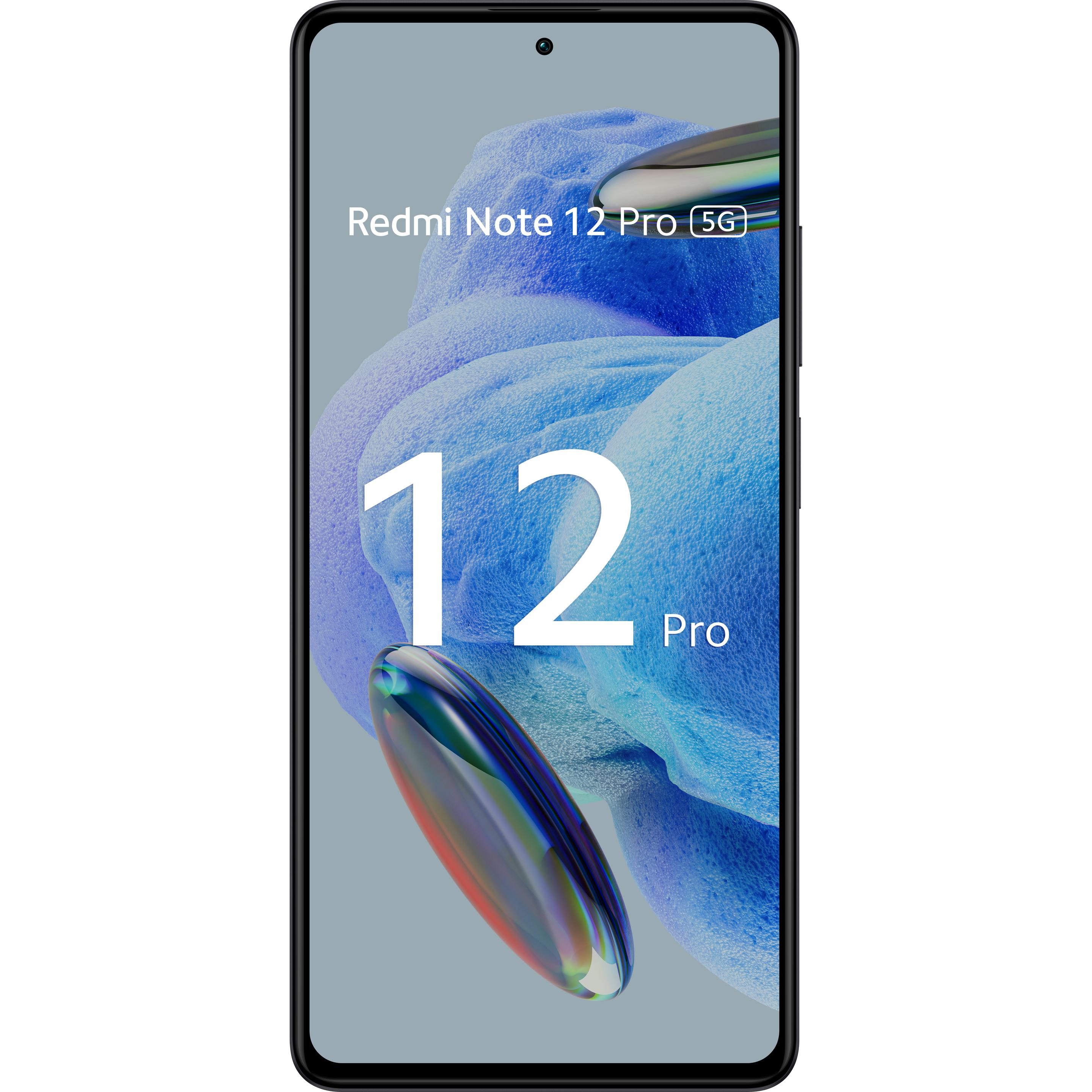 Xiaomi Redmi Note 12 Pro 5G (128 GB, Midnight Black, 6.67", Dual SIM, 5G), Smartphone, Schwarz
