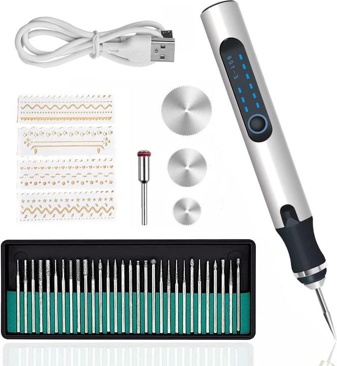 Image du produit DriSubt Stylo à graver USB UG-300 ST avec graveur rechargeable 8 W | Stylo à graver