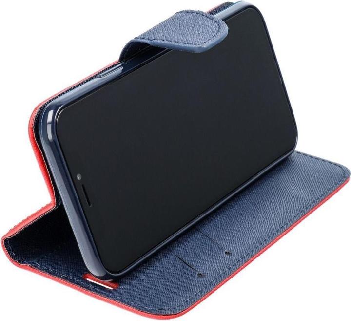 Produktbild Forcell Book case OEM FANCY Book case for XIAOMI Redmi Note 9 red/navy (Xiaomi Redmi Note 9)
