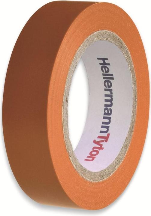Produktbild HellermannTyton HelaTape Flex Isolierband Orange, 0.15mm x 15mm x 10m (15 mm)