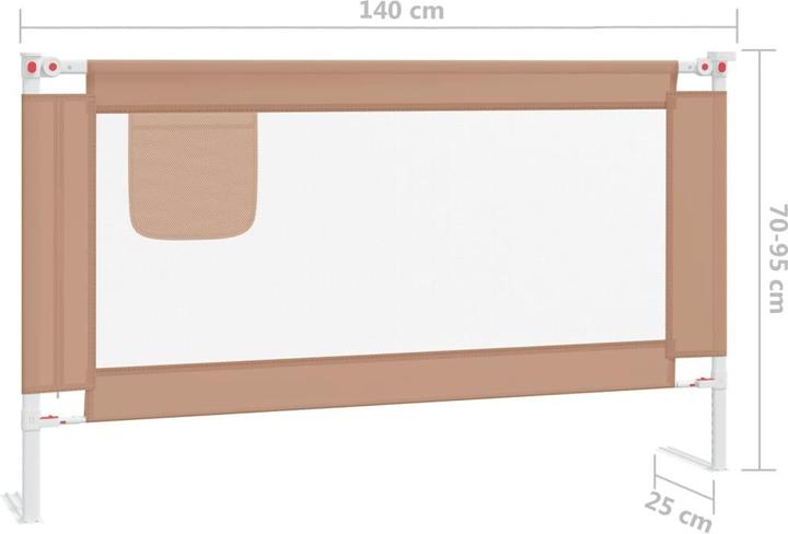 Produktbild vidaXL Bettgitter (140 cm)