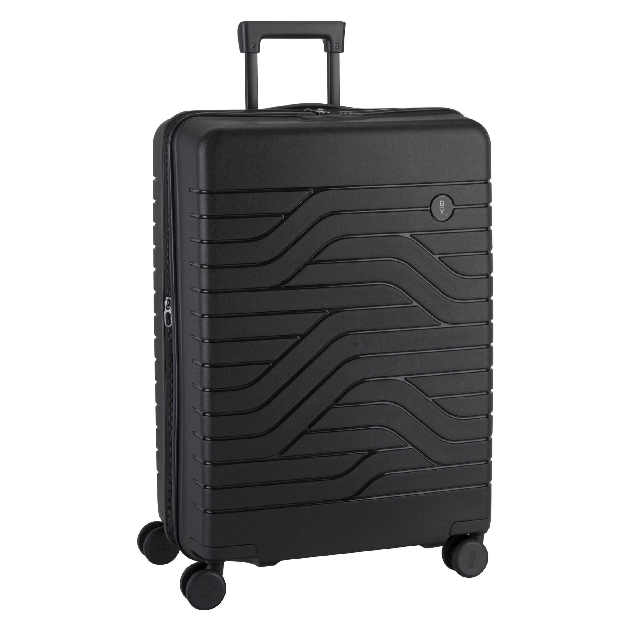 Brics, Koffer, Ulisse B1Y - Erweiterbarer Trolley Spinner Medium, Schwarz, (88 l)