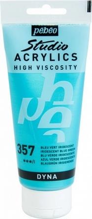 Actual product image Pebeo Studio Acrylics Fine Acrylic (Blue green iridescent, 100 ml)