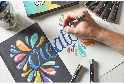 Produktbild Sharpie Creative Marker Bullet Tip | Sort & Hvid | 2 Stk (2x)