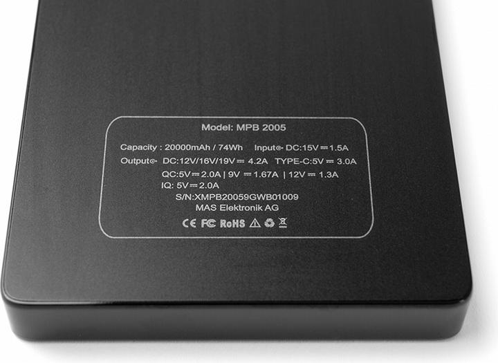 Produktbild Xoro Powerbank MPB 2005 (20000 mAh, 74 Wh)