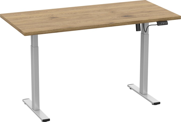 Produktbild VCM Schreibtisch verstellbar Lona 110x50 si (110 x 50 x 120 cm)