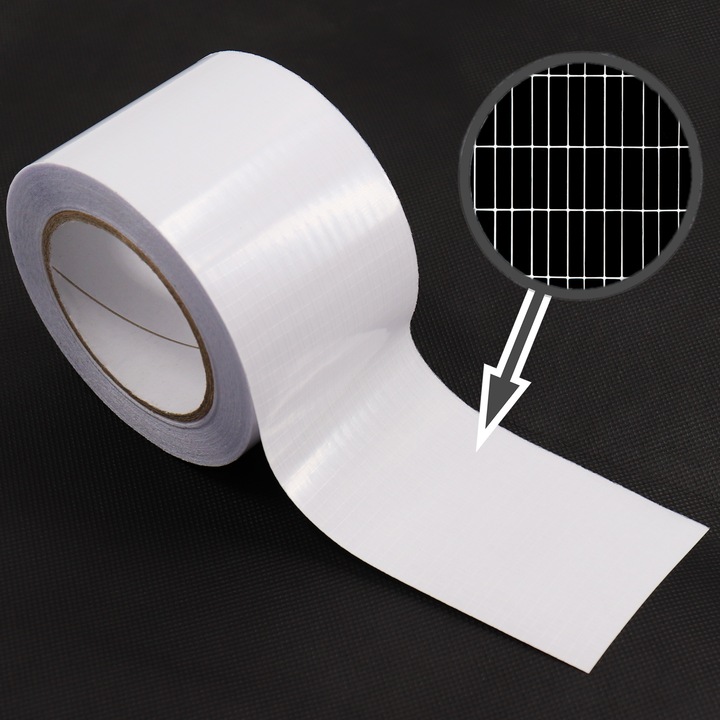Produktbild Aquagart 1x Reparaturklebeband I Gewächshausfolie Gitterfolie UV beständig 8cm x 15m (8000 mm)