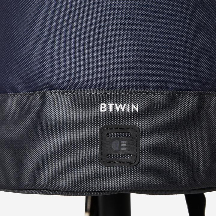 Actual product image Btwin Bike basket foldable polyester 10 l (10 l)