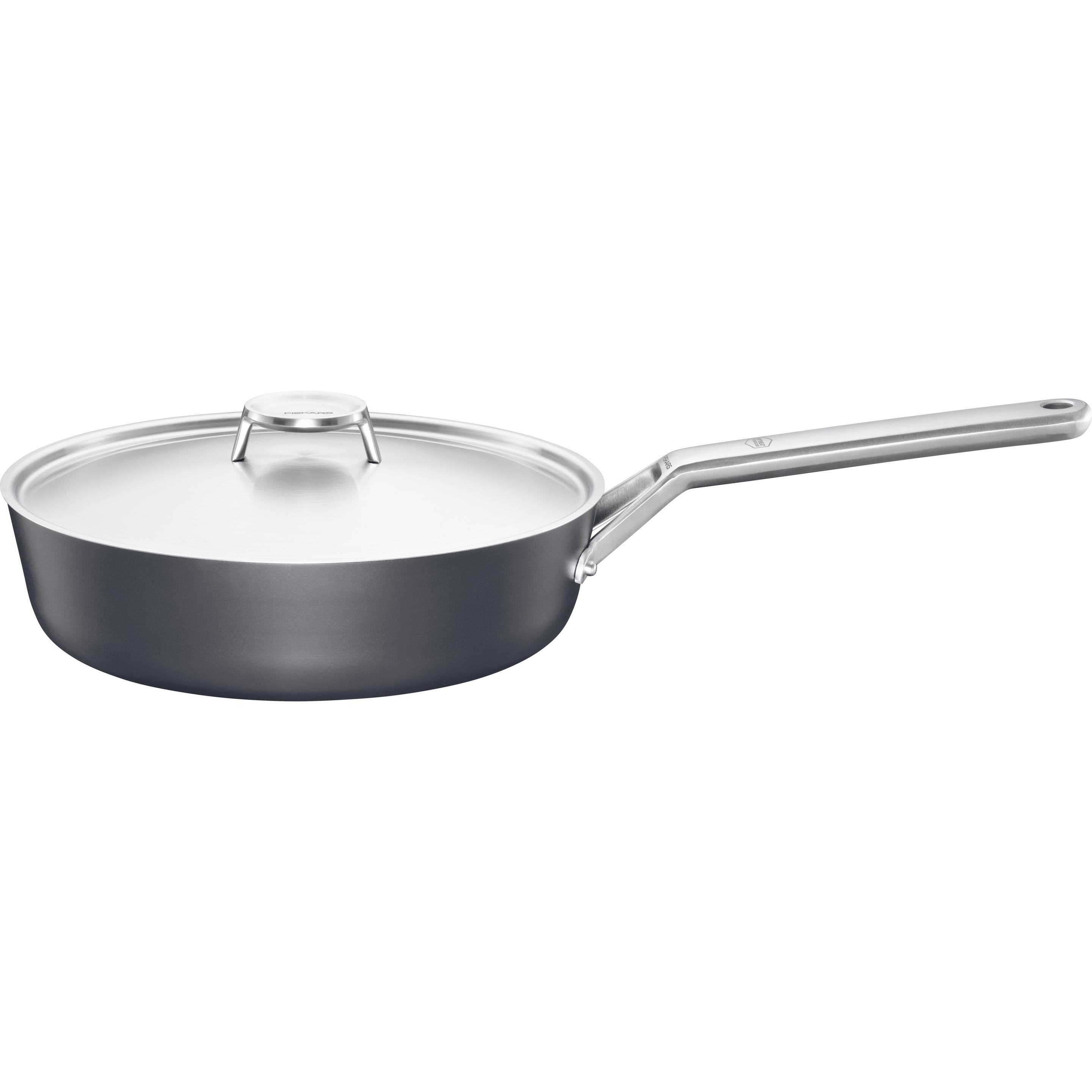 Fiskars Nero Padella Taiten Per Sauté, 26Cm, Padella + Pentola,