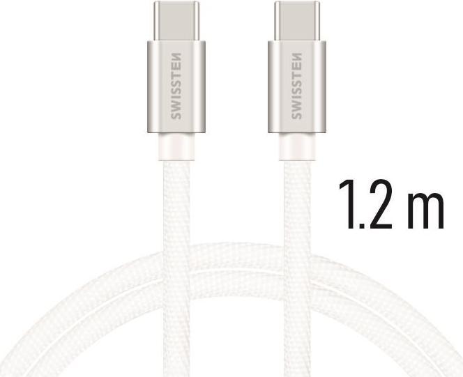 Immagine prodotto Swissten Cavo universale Quick Charge 3.0 da USB-C a USB-C per la ricarica e i dati, 1,2 m. (1.20 m, USB 3.0)