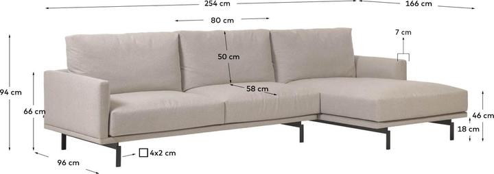 Image du produit Kave Home Galene (3 places, Canapé d'angle)