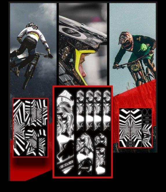 Actual product image Enlee Veloaufkleber Fahrradsticker für den Rahmen