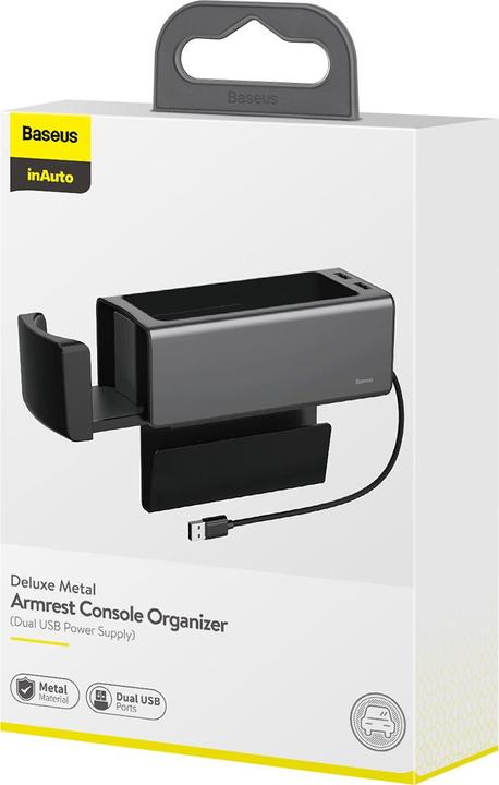 Productafbeelding Baseus Luxe metalen armleuning console organisator