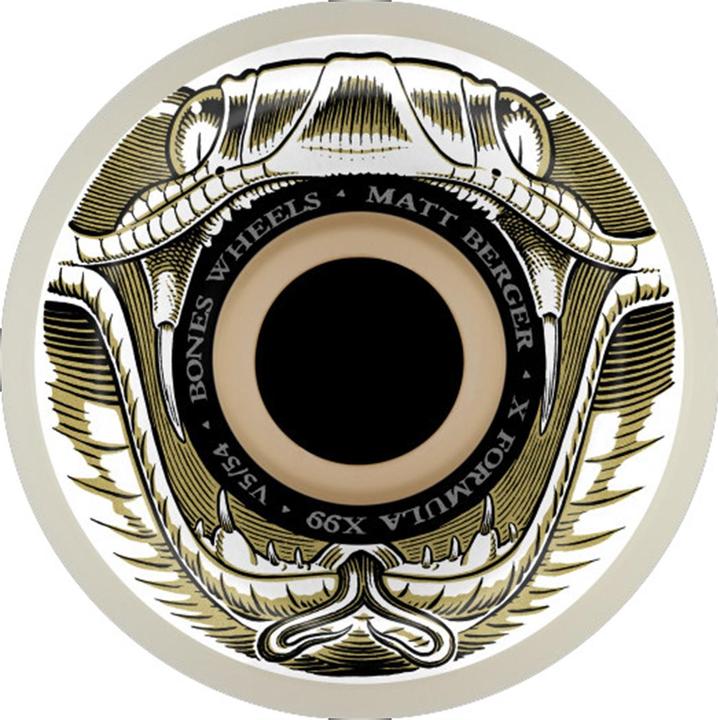 Actual product image Bones Wheels 99A XF Battlesnake V5 Sidecut (54 mm)