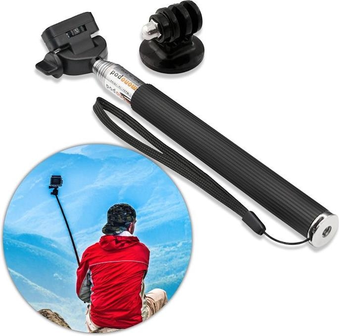 Actual product image Hermex Selfie Stick Monopod with Mount Adapter for GoPro & Xiaomi Yi Cam