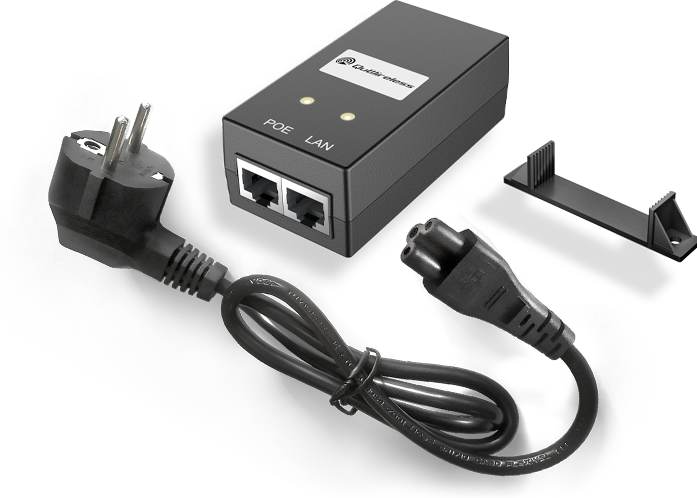 Produktbild Teltonika PoE Injector QuPSU P248E Passiv POE 24V, 0.8A (Passive 24V PoE-in, 19 W)