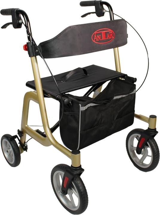 Actual product image Antar AT51044 aluminum walker gold