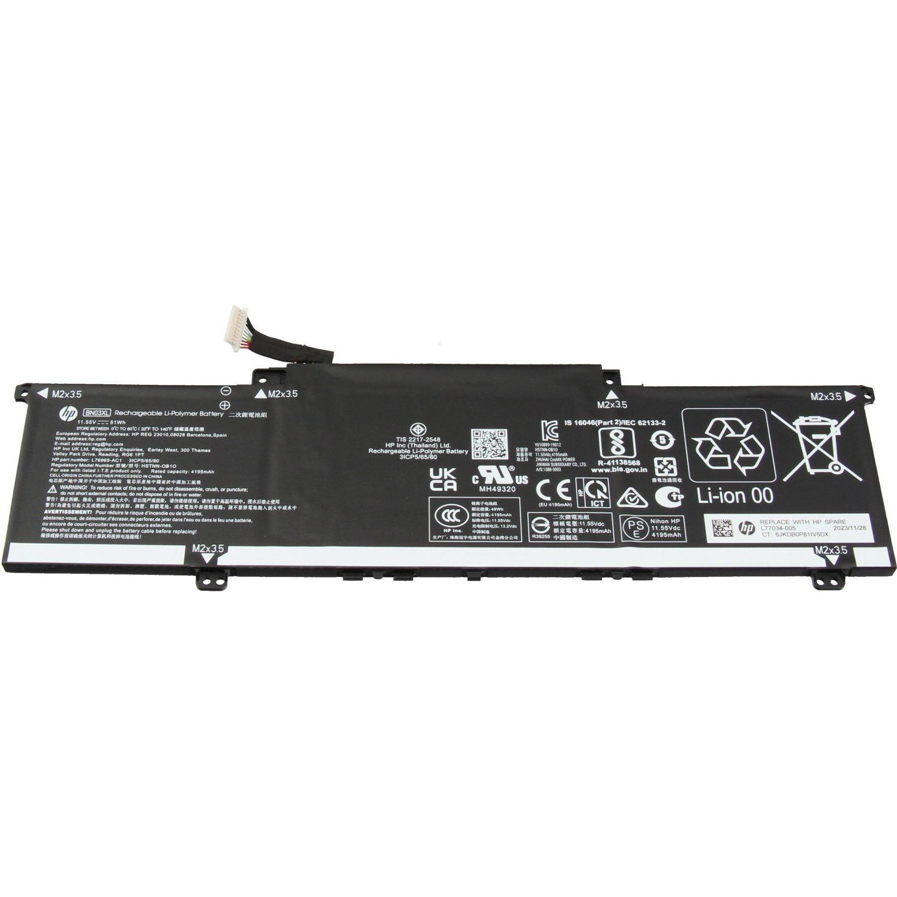 HP L76965-2C2 (3 Zellen, 4195 mAh), Notebook Akku