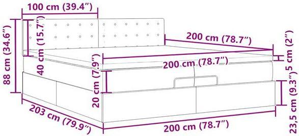 Image du produit vidaXL Ottoman-Bett (200 x 200 cm)