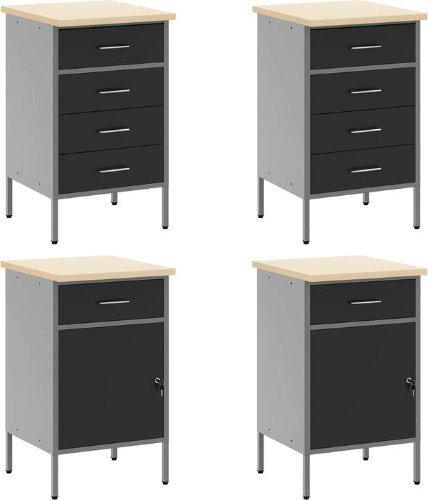 Produktbild vidaXL Werkstattschrank (55 cm, 200 cm)