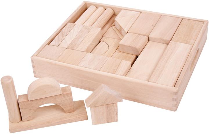 Bigjigs Grote houten bouwsteentjes set