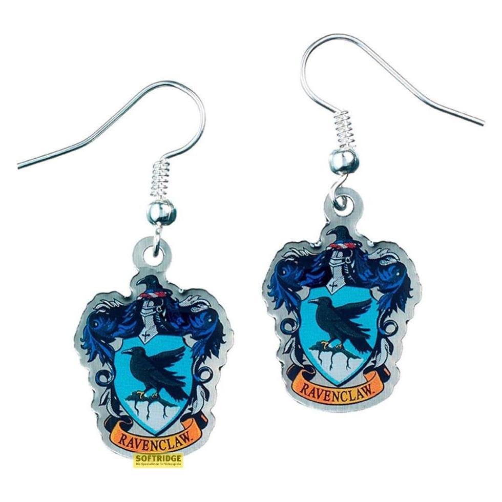 Carat, Ohrringe, Harry Potter - Boucles D'oreilles Pendantes - Emblème Serdaigle, (Versilbertes Metall)