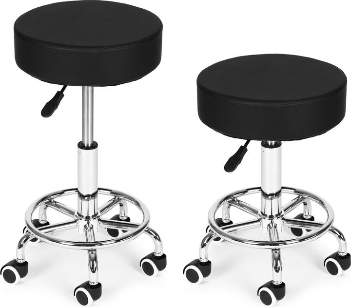 Image du produit Modernhome Drehhocker Kosmetik Medizinischer Verstellbarer Stuhl Schwarz